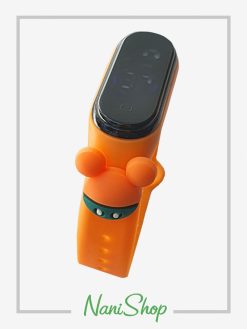خرید ساعت دیجیتالی بند سیلیکونی مدل میکی موس نارنجی