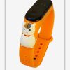 خرید ساعت دیجیتالی بند سیلیکونی مدل گربه نارنجی