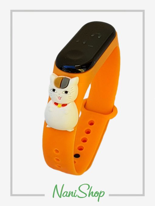 خرید ساعت دیجیتالی بند سیلیکونی مدل گربه نارنجی