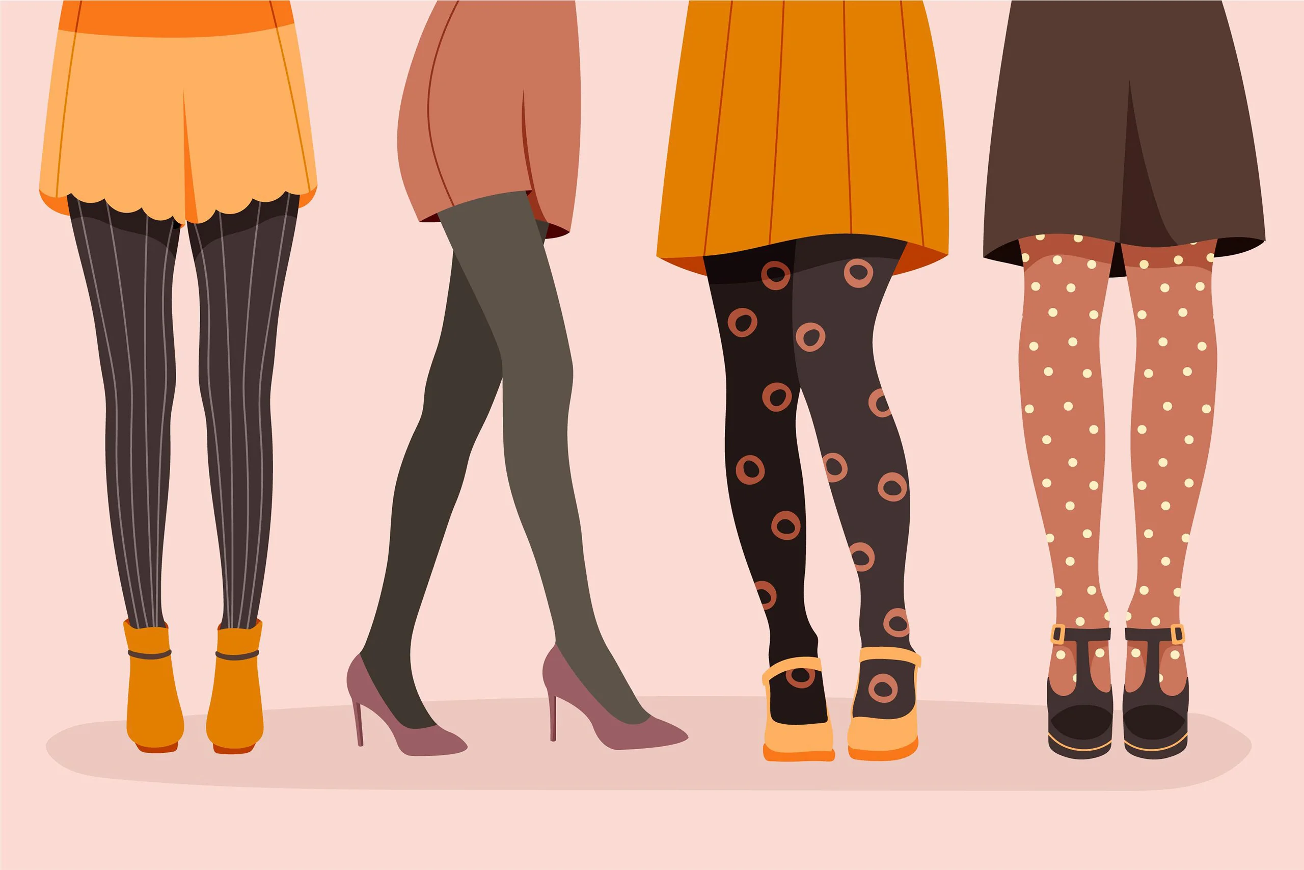 راهنمایی ست کردن جوراب شلواری زنانه