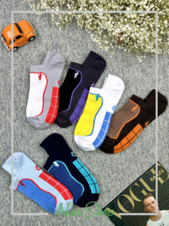 جوراب مردانه قوزکی طرح مربعی برند پولو