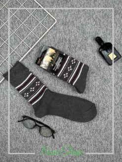 جوراب ساقدار پشمی مردانه طرح اسکاچ ریز