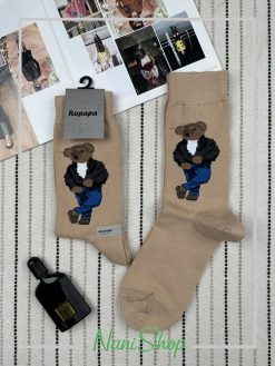 جوراب مردانه ساقدار طرح تدی برند روپاپا