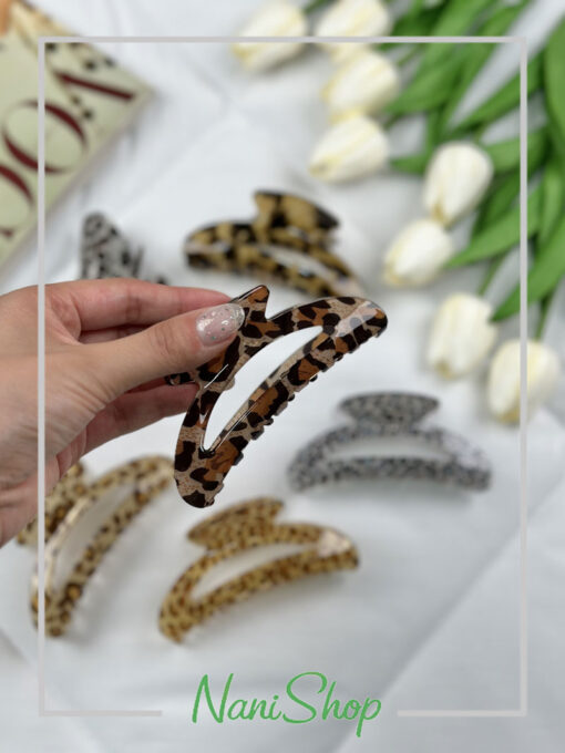 کلیپس شیشه ای طرح پلنگی