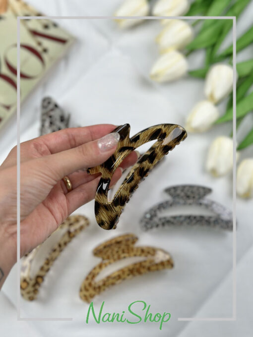 کلیپس شیشه ای طرح پلنگی
