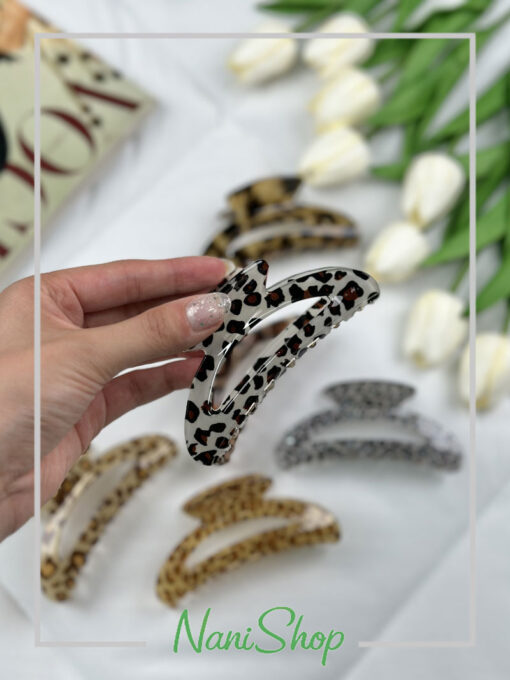 کلیپس شیشه ای طرح پلنگی