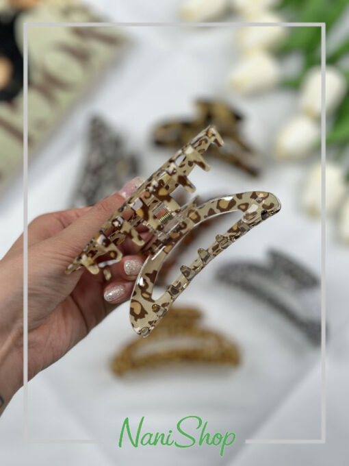 کلیپس شیشه ای طرح پلنگی