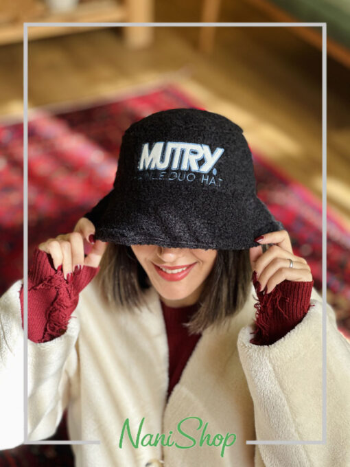 کلاه باکت تدی طرح گلدوزی MUTRY