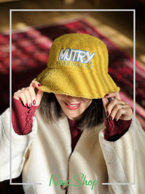 کلاه باکت تدی طرح گلدوزی MUTRY
