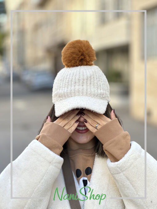 کلاه نقابدار پوم دار موهری