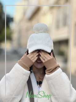 کلاه نقابدار پوم دار موهری