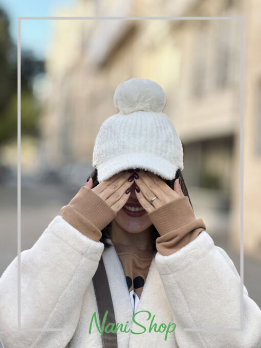 کلاه نقابدار پوم دار موهری