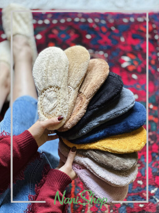پاپوش بوکله تک رنگ لبه گیپور