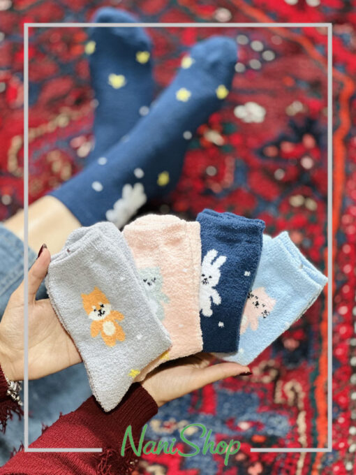 جوراب ساقدار بوکله طرح ستاره دار