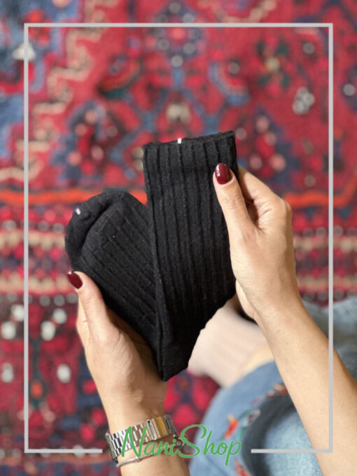 جوراب ساقدار طرح تمام کبریتی ریز
