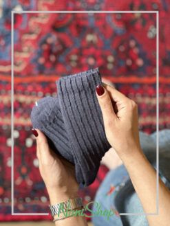 جوراب ساقدار طرح تمام کبریتی ریز