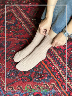 جوراب ساقدار طرح تمام کبریتی ریز