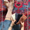 جوراب ساقدار طرح تمام کبریتی ریز