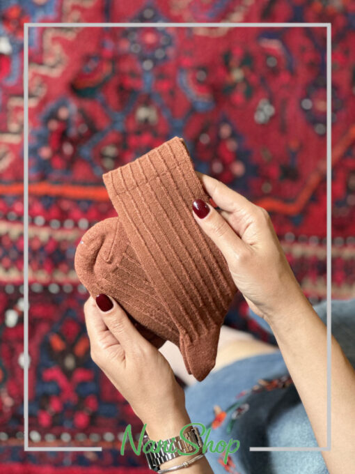 جوراب ساقدار طرح تمام کبریتی ریز