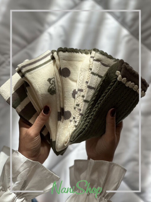 جوراب ساقدار برجسته طرح رینگی توپی