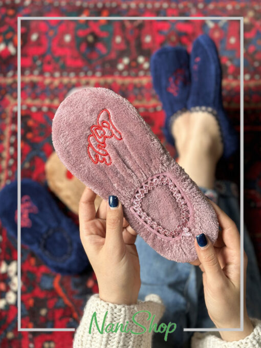 پاپوش بوکله لبه گیپور طرح LOVE