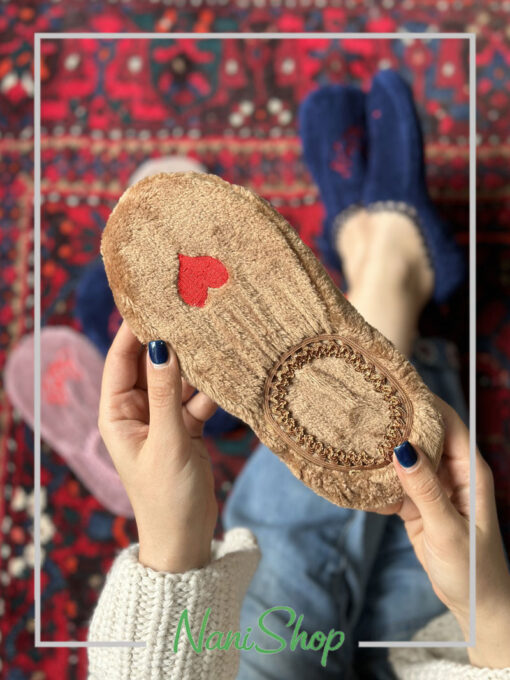 پاپوش بوکله لبه گیپور طرح LOVE