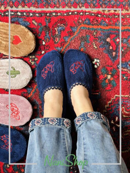 پاپوش بوکله لبه گیپور طرح LOVE