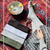 جوراب بالا زانو بافت طرح گندمی