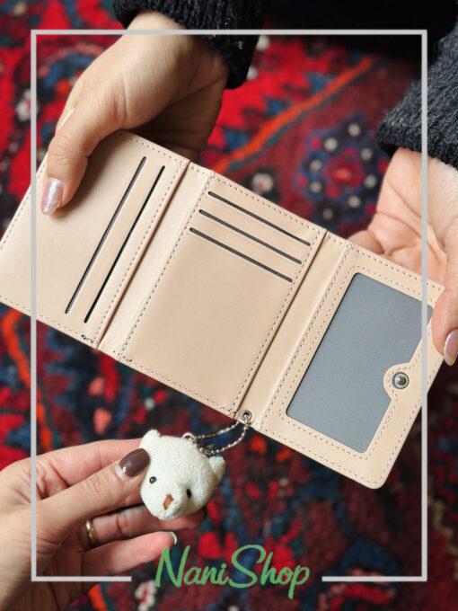 کیف پول چرم آویز خرسی