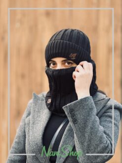 ست شال و کلاه رینگی بافت داخل خز