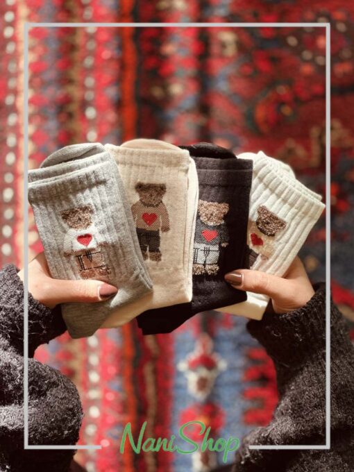 جوراب ساقدار طرح تدی ورزشکار