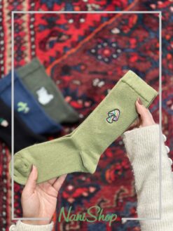 جوراب ساقدار طرح گلدوزی برند روپاپا