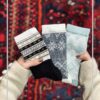 جوراب ساقدار طرح خشتی برند روپاپا و کالزی لند