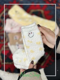 جوراب ساقدار بوکله ای طرح اسمایل