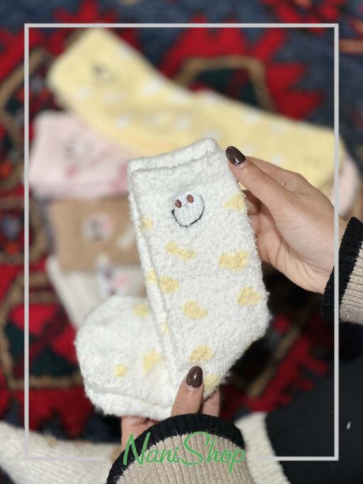 جوراب ساقدار بوکله ای طرح اسمایل