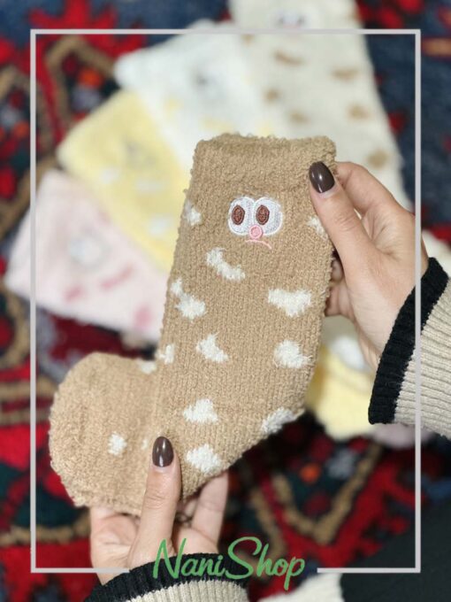 جوراب ساقدار بوکله ای طرح اسمایل