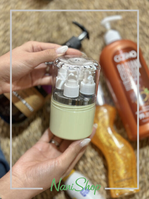 پک قوطی مسافرتی 4 تایی در شیشه ای