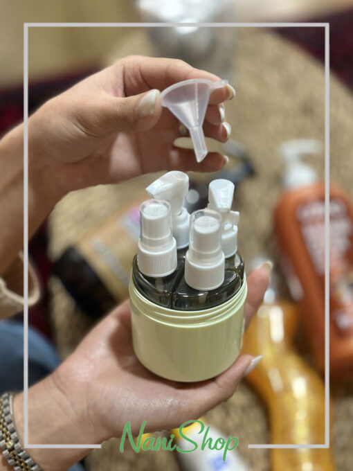 پک قوطی مسافرتی 4 تایی در شیشه ای