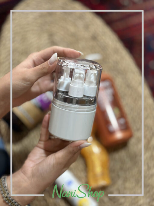 پک قوطی مسافرتی 4 تایی در شیشه ای