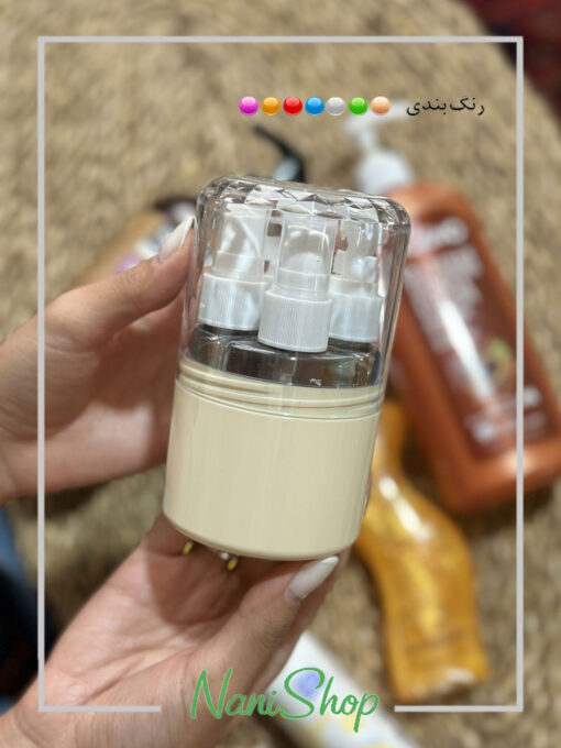 پک قوطی مسافرتی 4 تایی در شیشه ای