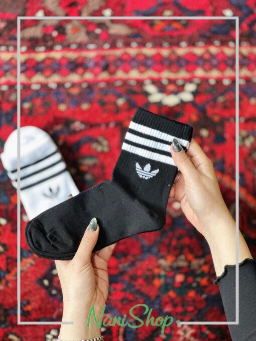 جوراب نیم ساق طرح ورزشی آدیداس