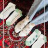جوراب مچی طرح شکوفه آلبالو