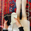 جوراب نیم ساق لبه دالبری کبریتی