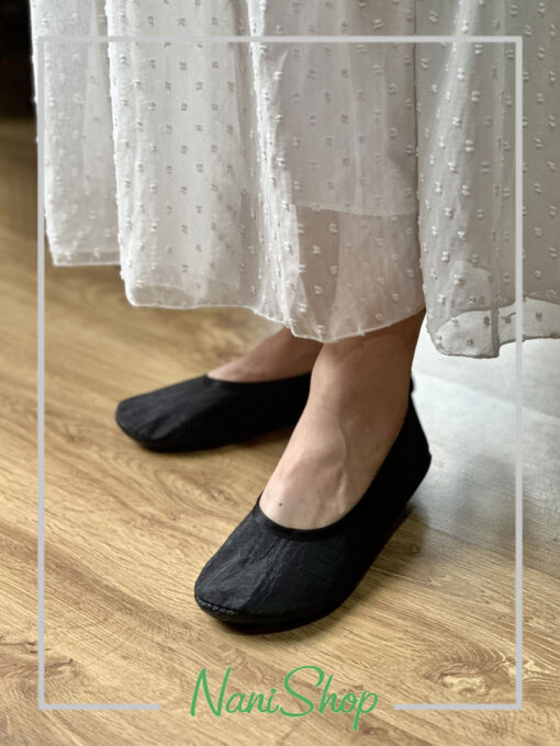 پاپوش ابر و بادی کف چرم جلو بسته