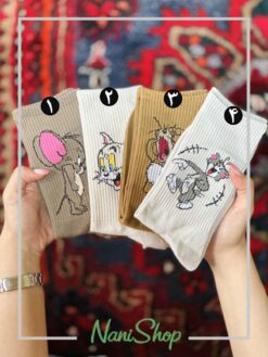 جوراب ساقدار طرح تام و جری برند وارداتی