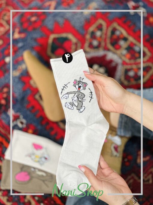 جوراب ساقدار طرح تام و جری برند وارداتی