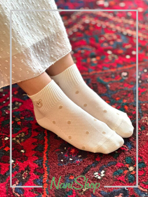 جوراب مچی لبه کبریتی طرح تدی
