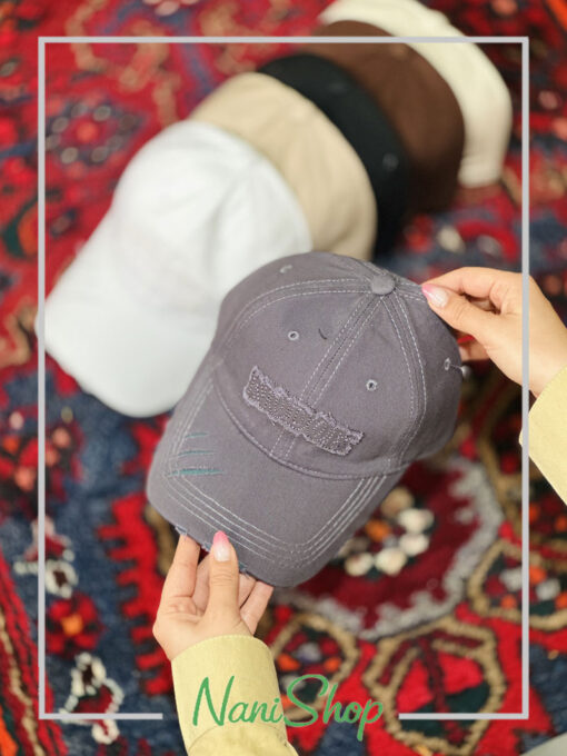 کلاه نقابدار کتان طرح NOOOK