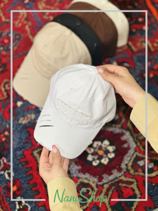 کلاه نقابدار کتان طرح NOOOK