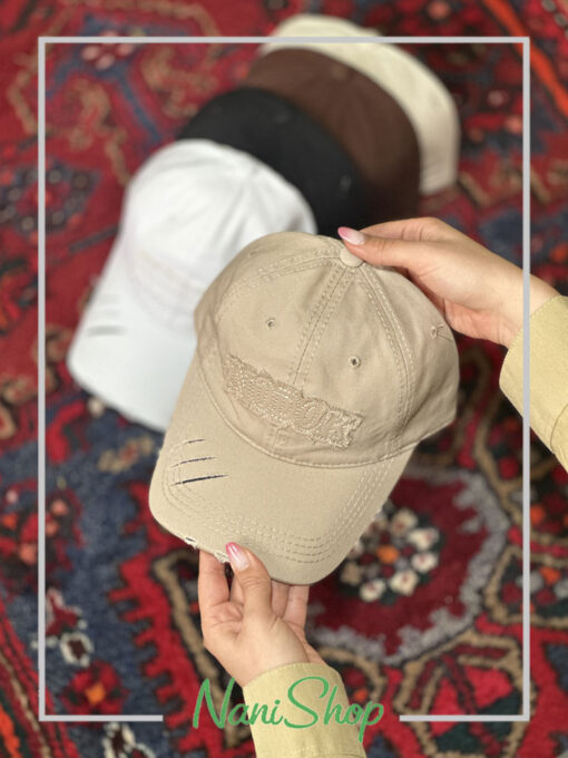 کلاه نقابدار کتان طرح NOOOK